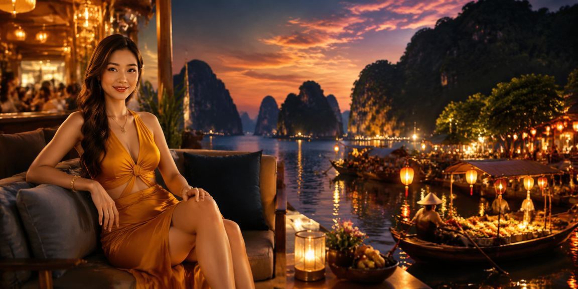 Không gian giải trí ban đêm tại Vịnh Hạ Long, người chơi xổ số và casino trực tuyến